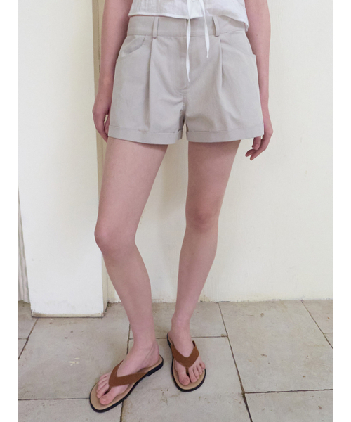 ETMON（エトモン）の「Turn Up Short Pants, Light Beige（その他パンツ・レディース・その他・SMALL/MEDIUM）」の4枚目の写真