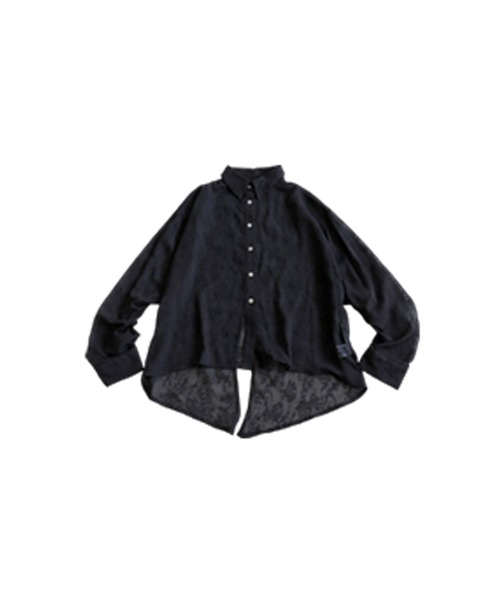 antiqua(アンティカ)の「バックスリット シアーシャツ(シャツ/ブラウス・レディース・ホワイト/ブラック・ONESIZE)」の16枚目の写真