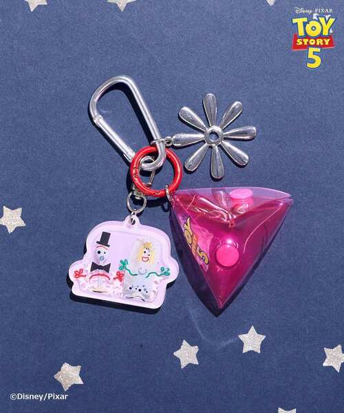 Disney(ディズニー)の「【TOY STORY 5】ポーチ付きシャカシャカチャーム(コインケース・レディース・グリーン/ブルー/ピンク/イエロー・FREE)」の5枚目の写真