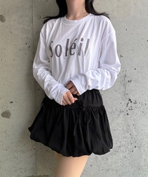 ビッグブラックロゴロンT/長袖Tシャツ(hsyd)