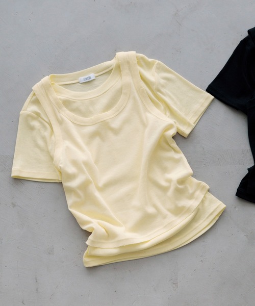 LOWRYS FARM(ローリーズファーム)の「2PタンクレイヤードSS 1048915(Tシャツ/カットソー・レディース・ブラック/イエロー/ホワイト・FREE)」の17枚目の写真