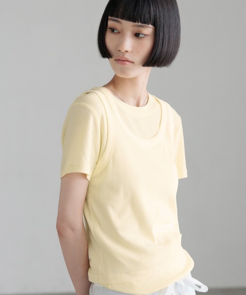 LOWRYS FARM(ローリーズファーム)の「2PタンクレイヤードSS 1048915(Tシャツ/カットソー・レディース・ブラック/イエロー/ホワイト・FREE)」の16枚目の写真