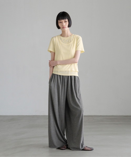 LOWRYS FARM(ローリーズファーム)の「2PタンクレイヤードSS 1048915(Tシャツ/カットソー・レディース・ブラック/イエロー/ホワイト・FREE)」の12枚目の写真