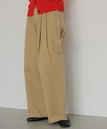 cheriella（シェリエラ）の「【cheriella】ペインタータックワイドパンツ　PAINTER TUCK WIDE PANTS（チノパンツ）」