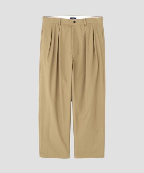 YLEVE(イレーヴ)の「YLEVE / HIGH TWIST COTTON PANTS(その他パンツ・メンズ・ベージュ/ブラック・3/4/5)」の1枚目の写真
