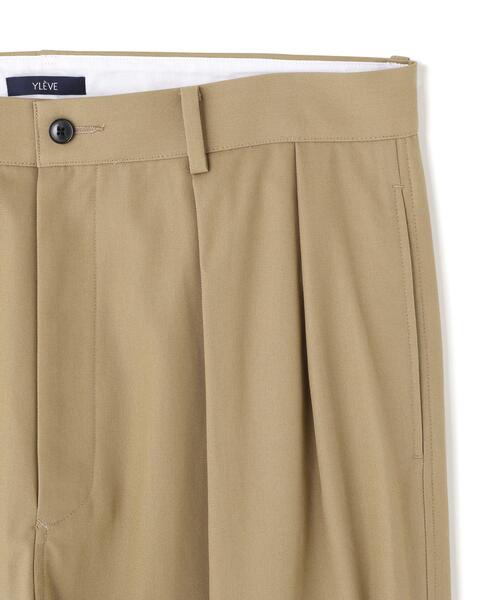 YLEVE(イレーヴ)の「YLEVE / HIGH TWIST COTTON PANTS(その他パンツ・メンズ・ベージュ/ブラック・3/4/5)」の6枚目の写真