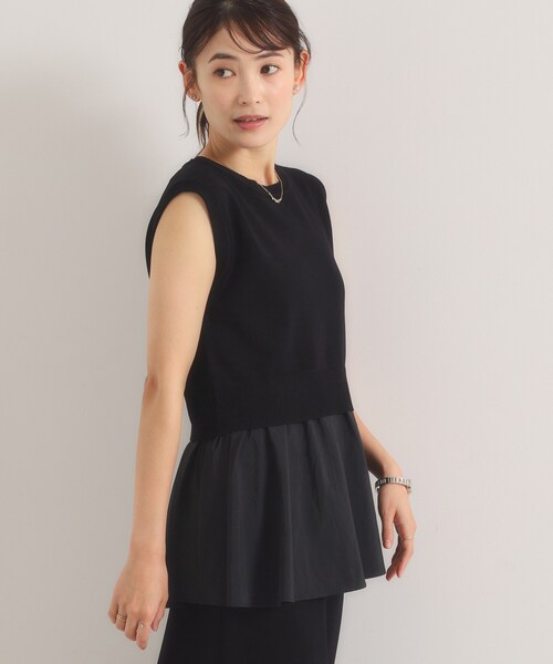 ITS'DEMO(イッツデモ)の「【冷感】ペプラムセットアップ(セットアップ・レディース・パープル/イエロー系その他/ブラック・00)」の9枚目の写真