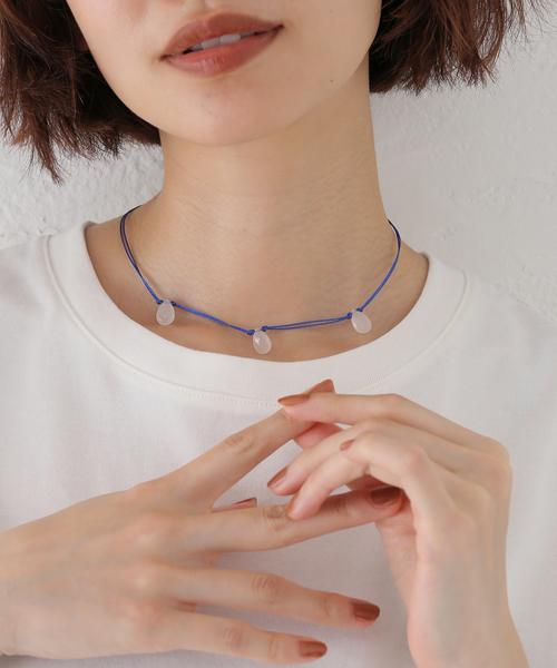 La TOTALITE(ラトータリテ)の「STEEN / スティン Code*Stone Necklace(ネックレス・レディース・ブルー系その他・FREE)」の9枚目の写真