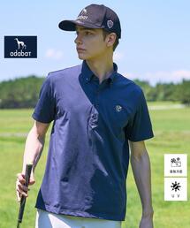 adabat | 【ADABAT NAVY】UVケア/接触冷感 クールタッチカノコワッペン半袖ポロシャツ(ポロシャツ)