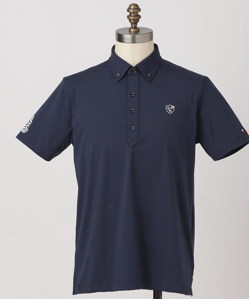 adabat(アダバット)の「【ADABAT NAVY】UVケア/接触冷感 クールタッチカノコワッペン半袖ポロシャツ(ポロシャツ・メンズ・ホワイト/ブルー系その他・52/50/48/46)」の8枚目の写真