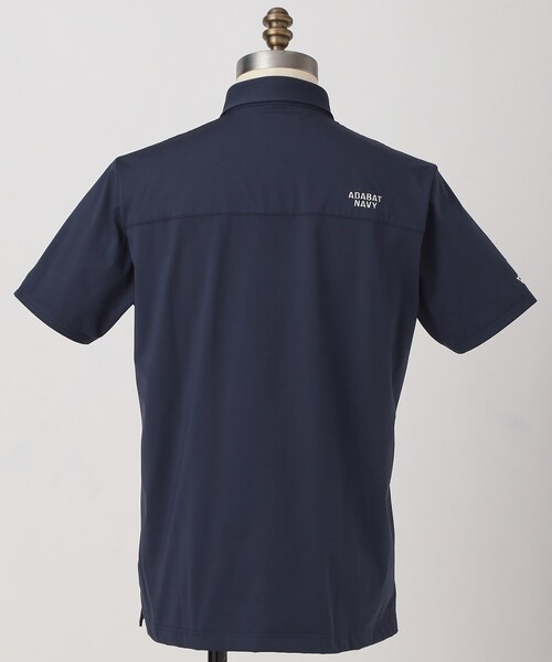 adabat(アダバット)の「【ADABAT NAVY】UVケア/接触冷感 クールタッチカノコワッペン半袖ポロシャツ(ポロシャツ・メンズ・ホワイト/ブルー系その他・52/50/48/46)」の11枚目の写真