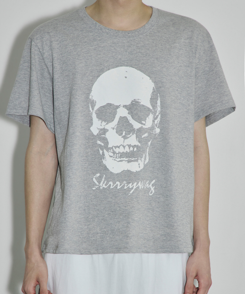 SCALLYWAG（スカリーワグ）の「VTG スカル クロップTシャツ[グレー]（Tシャツ/カットソー・レディース・その他・LARGE/MEDIUM/SMALL）」の3枚目の写真