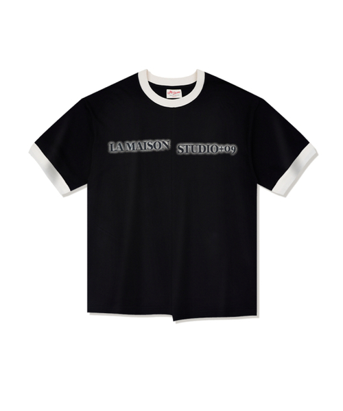 FABULOUS ARCHIVE(ファビュラスアーカイブ)の「SEPARATE RINGER SHORT SLEEVE BLACK(FCG2TS811M)(Tシャツ/カットソー・レディース・ブラック・MEDIUM)」の4枚目の写真