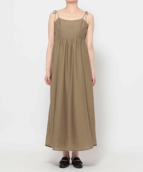 mysty woman(ミスティウーマン)の「【セットアイテム】シャーリングブラウスセットワンピース 1054930(ワンピース・レディース・ブラック/アイボリー/ブラウン・FREE)」の9枚目の写真