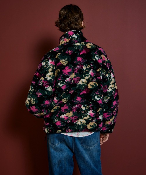 MAISON SPECIAL(メゾンスペシャル)の「Multi-Fabric Boa Blouson/マルチファブリックボアブルゾン(ブルゾン・レディース・ブラック/ピンク/ネイビー・FREE)」の6枚目の写真