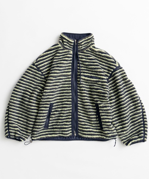 MAISON SPECIAL(メゾンスペシャル)の「Multi-Fabric Boa Blouson/マルチファブリックボアブルゾン(ブルゾン・レディース・ブラック/ピンク/ネイビー・FREE)」の16枚目の写真