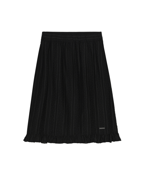 NICK&NICOLE(ニックアンドニコール)の「PIN STRIPE FLARE SKIRT_BLACK(スカート・レディース・その他・FREE)」の4枚目の写真