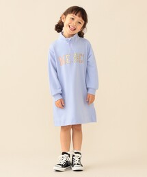BEAMS mini | 【WEB限定】スウェット ハーフジップ ワンピース 2026FW（90～140cm）公園  通園 通学 カジュアル(ワンピース)