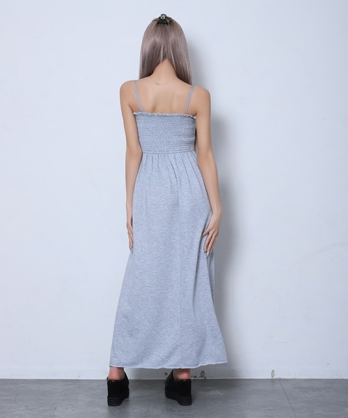 BLACKQUEEN(ブラッククイーン)の「【BLACKQUEEN】裏毛ベアマキシワンピース(ワンピース・レディース・ブラック/グレー・M)」の12枚目の写真
