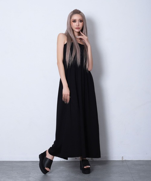 BLACKQUEEN(ブラッククイーン)の「【BLACKQUEEN】裏毛ベアマキシワンピース(ワンピース・レディース・ブラック/グレー・M)」の17枚目の写真