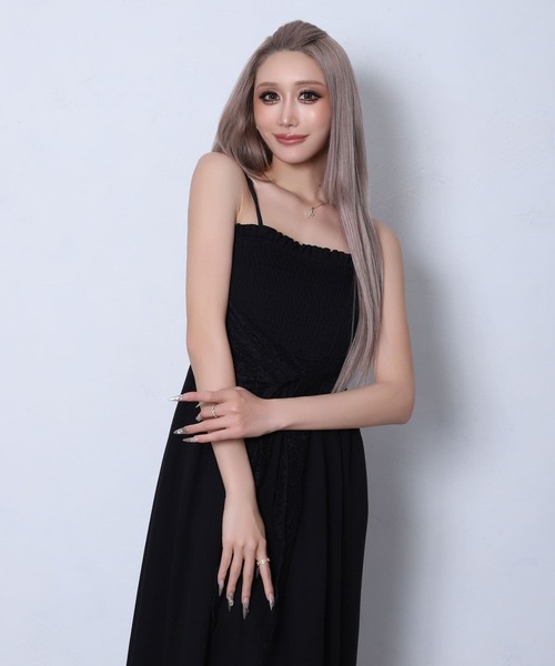 BLACKQUEEN(ブラッククイーン)の「【BLACKQUEEN】裏毛ベアマキシワンピース(ワンピース・レディース・ブラック/グレー・M)」の8枚目の写真