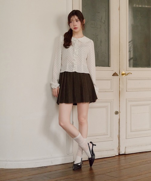 fupel(フぺル)の「dot frill blouse / ドットフリルブラウス(シャツ/ブラウス・レディース・その他/オフホワイト・FREE)」の21枚目の写真
