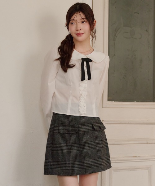 fupel(フぺル)の「dot frill blouse / ドットフリルブラウス(シャツ/ブラウス・レディース・その他/オフホワイト・FREE)」の22枚目の写真