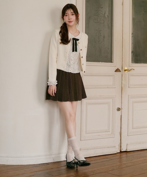 fupel(フぺル)の「dot frill blouse / ドットフリルブラウス(シャツ/ブラウス・レディース・その他/オフホワイト・FREE)」の7枚目の写真