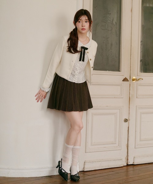 fupel(フぺル)の「dot frill blouse / ドットフリルブラウス(シャツ/ブラウス・レディース・その他/オフホワイト・FREE)」の8枚目の写真