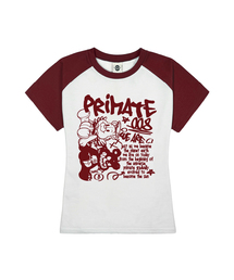 ANGELDEM レディース スリムフィットラグラン半袖Tシャツ 5 COLORS