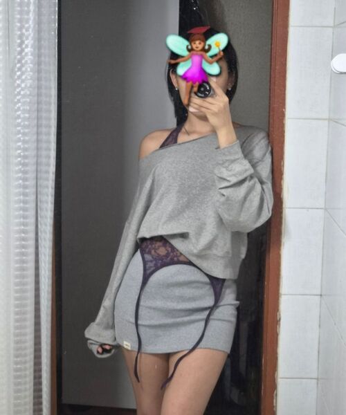PLEASENOFOLLOW（プリーズノーフォロー）の「Lua Garter Lace Halter Sleeveless Top (Purple)（Tシャツ/カットソー・レディース・その他・FREE）」の4枚目の写真