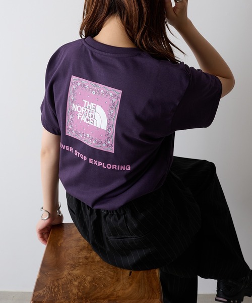 THE NORTH FACE(ザノースフェイス)の「【THE NORTH FACE】S/S BD SQAR LOGO T(Tシャツ/カットソー・レディース・ホワイト/ネイビー/ブラック・M/L)」の3枚目の写真