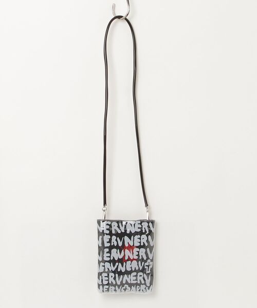 RADIO EVA(ラヂオエヴァ)の「RADIO EVA A340 RADIO EVA × IKUMI KAKIHARA B6 BAG by nana-nana(ショルダーバッグ・レディース・ブラック×ホワイト・FREE)」の2枚目の写真