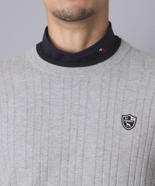 adabat（アダバット）の「【ADABAT NAVY】針抜きリブハイゲージクルーニット（ニット/セーター・メンズ・ライトグレー・48/46/50）」の9枚目の写真