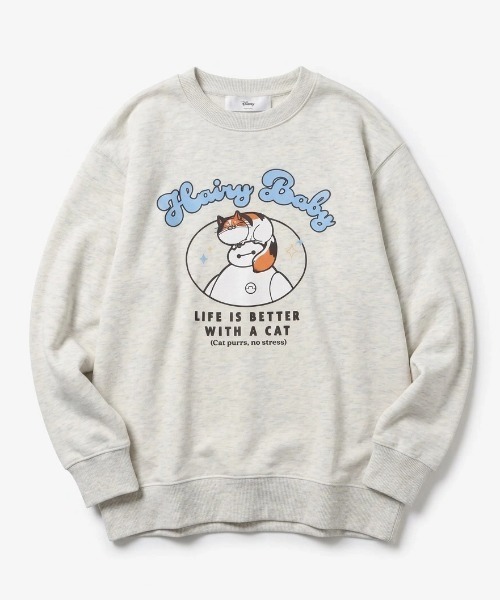 Disney(ディズニー)の「2026AW Disney/ディズニー ズートピア/ベイマックス 裏毛 プリントスウェット トレーナー(スウェット・レディース・ライトグレー/ブラウン/ネイビー/アッシュグレー・M/L)」の7枚目の写真