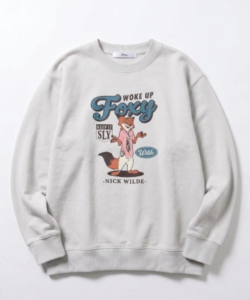 Disney(ディズニー)の「2026AW Disney/ディズニー ズートピア/ベイマックス 裏毛 プリントスウェット トレーナー(スウェット・レディース・ライトグレー/ブラウン/ネイビー/アッシュグレー・M/L)」の5枚目の写真
