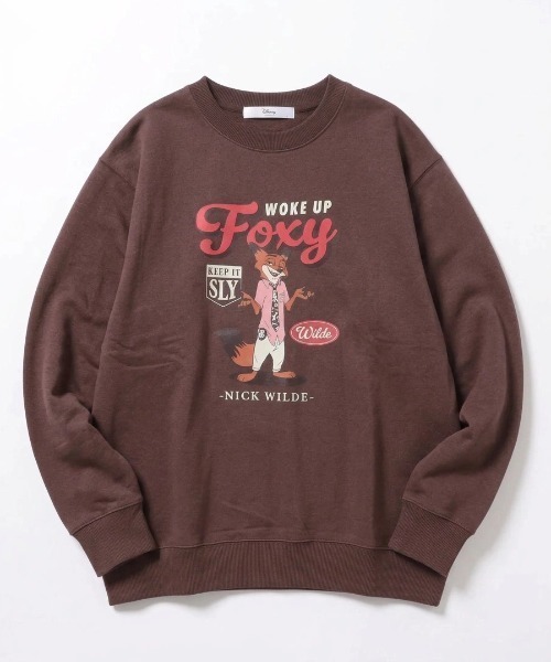 Disney(ディズニー)の「2026AW Disney/ディズニー ズートピア/ベイマックス 裏毛 プリントスウェット トレーナー(スウェット・レディース・ライトグレー/ブラウン/ネイビー/アッシュグレー・M/L)」の8枚目の写真