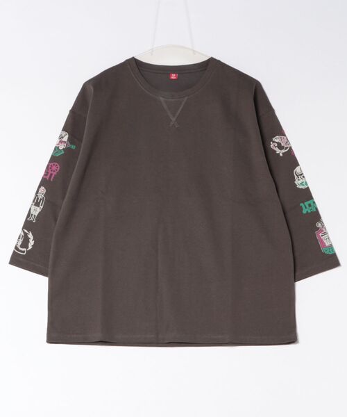 チャイハネ(チャイハネ)の「【チャイハネ】ヒンディカナTシャツ(Tシャツ/カットソー・レディース・ホワイト/ブラック/マスタード・FREE)」の1枚目の写真