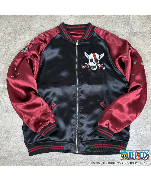 SILVER BULLET（シルバーバレット）の「『ONE PIECE/ワンピース』赤髪のシャンクススカジャン（スカジャン・メンズ・ブラック・XL/L）」の3枚目の写真