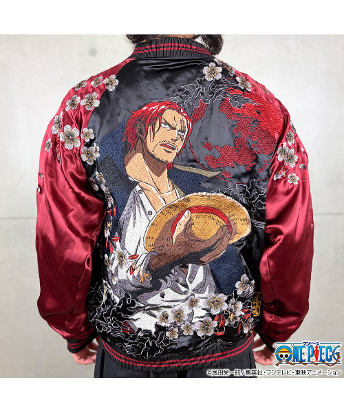 SILVER BULLET（シルバーバレット）の「『ONE PIECE/ワンピース』赤髪のシャンクススカジャン（スカジャン・メンズ・ブラック・XL/L）」の4枚目の写真