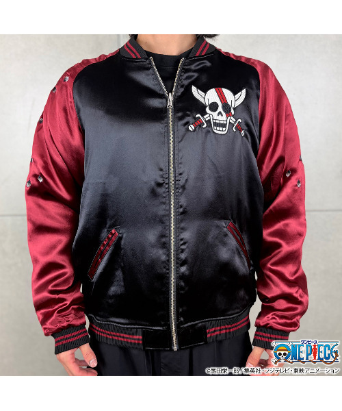 SILVER BULLET（シルバーバレット）の「『ONE PIECE/ワンピース』赤髪のシャンクススカジャン（スカジャン・メンズ・ブラック・XL/L）」の5枚目の写真