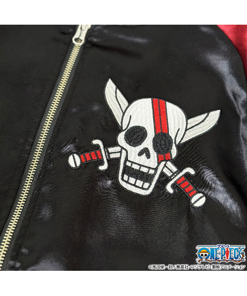 SILVER BULLET（シルバーバレット）の「『ONE PIECE/ワンピース』赤髪のシャンクススカジャン（スカジャン・メンズ・ブラック・XL/L）」の6枚目の写真