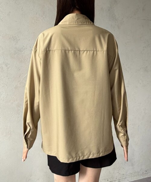 Thevon(ゼボン)の「ニュアンスバックルシャツ(シャツ/ブラウス・レディース・ベージュ/ブラウン/チャコールグレー・FREE)」の21枚目の写真