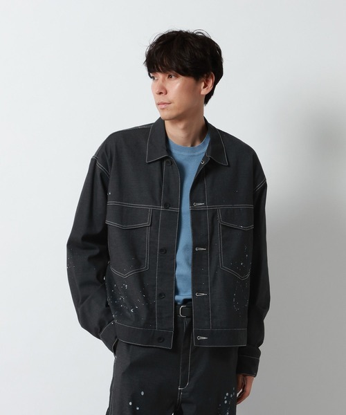 GLOBAL WORK(グローバルワーク)の「クリーンデニム/トラッカージャケット/901587(デニムジャケット・メンズ・ネイビー/ダークブルー・LARGE/SMALL/MEDIUM)」の17枚目の写真