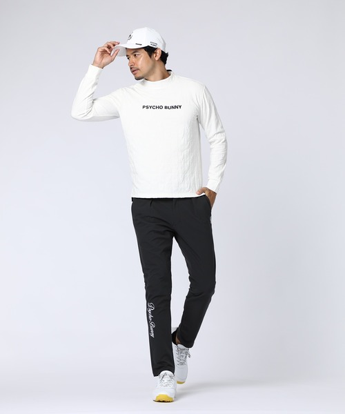 Psycho Bunny（サイコバニー）の「[GOLF]バニーモノグラムJQ ライトモックネックTシャツ（Tシャツ/カットソー・メンズ・ブラック/ホワイト・LARGE/X-LARGE/MEDIUM）」の5枚目の写真
