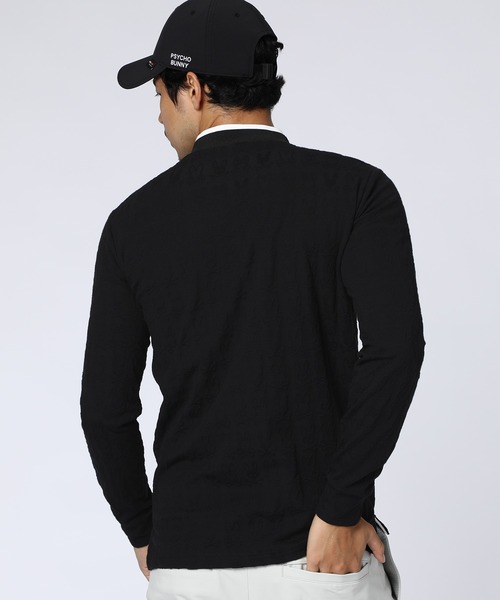 Psycho Bunny（サイコバニー）の「[GOLF]バニーモノグラムJQ ライトモックネックTシャツ（Tシャツ/カットソー・メンズ・ブラック/ホワイト・LARGE/X-LARGE/MEDIUM）」の12枚目の写真