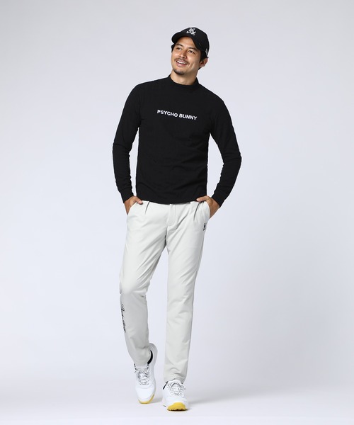 Psycho Bunny（サイコバニー）の「[GOLF]バニーモノグラムJQ ライトモックネックTシャツ（Tシャツ/カットソー・メンズ・ブラック/ホワイト・LARGE/X-LARGE/MEDIUM）」の13枚目の写真