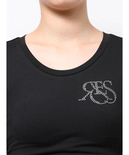 RESEXXY（リゼクシー）の「【骨格ウェーブ向け】サイドドロストロングTシャツ（Tシャツ/カットソー・レディース・ブラック/ホワイト・FREE）」の3枚目の写真