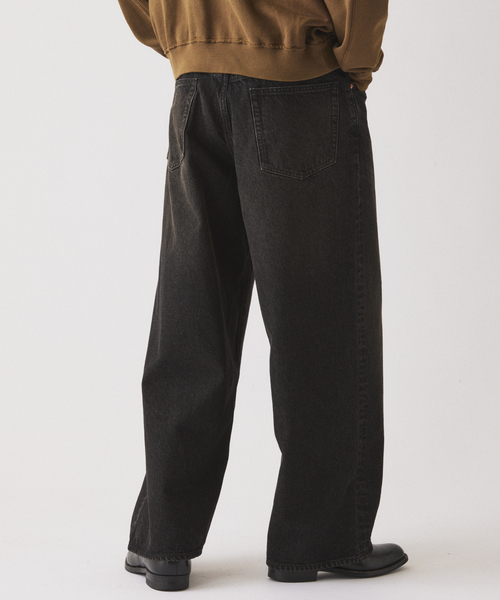 JOURNAL STANDARD relume(ジャーナルスタンダード レリューム)の「クラフトデニム 13.5oz ワイドストレート(デニムパンツ・メンズ・ネイビー/ブラック系その他/ブルー系その他・SMALL/MEDIUM/LARGE)」の7枚目の写真