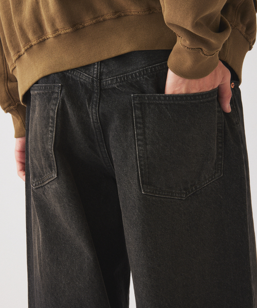 JOURNAL STANDARD relume(ジャーナルスタンダード レリューム)の「クラフトデニム 13.5oz ワイドストレート(デニムパンツ・メンズ・ネイビー/ブラック系その他/ブルー系その他・SMALL/MEDIUM/LARGE)」の8枚目の写真